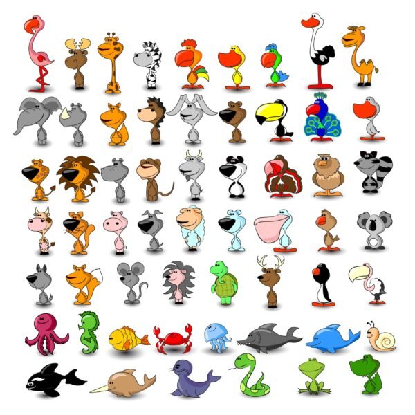 A Fun Collection of Cartoon Animals (02)