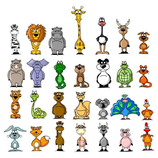 A Fun Collection of Cartoon Animals (03)