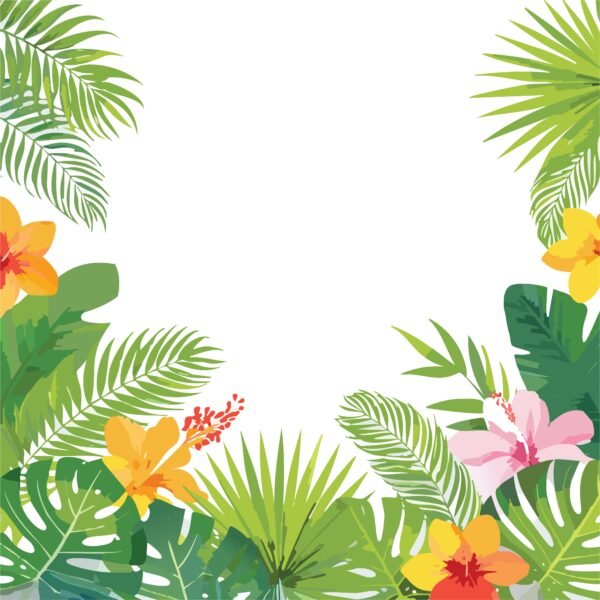 AI  - Tropical Greenery  Background Frame (03) - Image 6