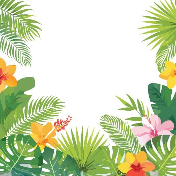 AI  - Tropical Greenery  Background Frame (03) - Image 6