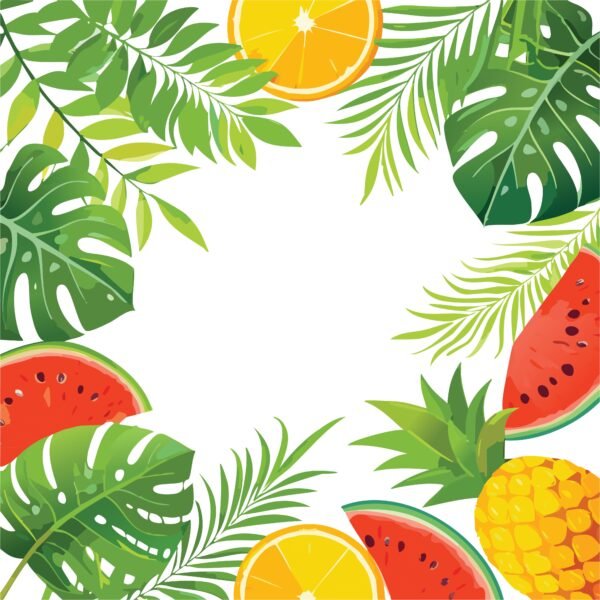 AI  - Tropical Greenery  Background Frame (03) - Image 5