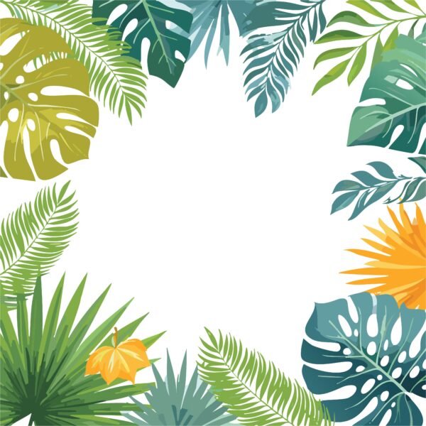 AI  - Tropical Greenery  Background Frame (03) - Image 4