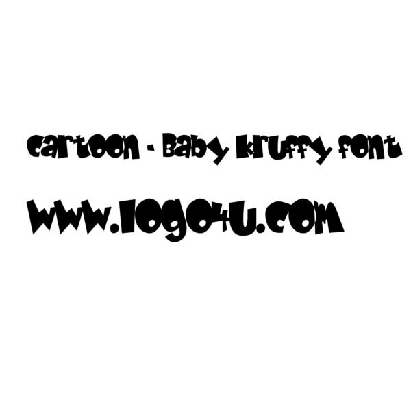 Cartoon Font - Baby Kruffy
