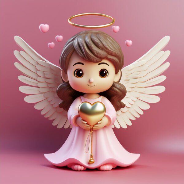 3D Valentine’s Angel – Cute, Colorful, and Perfect for Valentine’s Day - Image 6