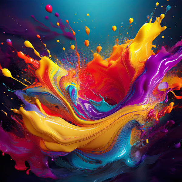 Abstract Color Splash for Bold Designs